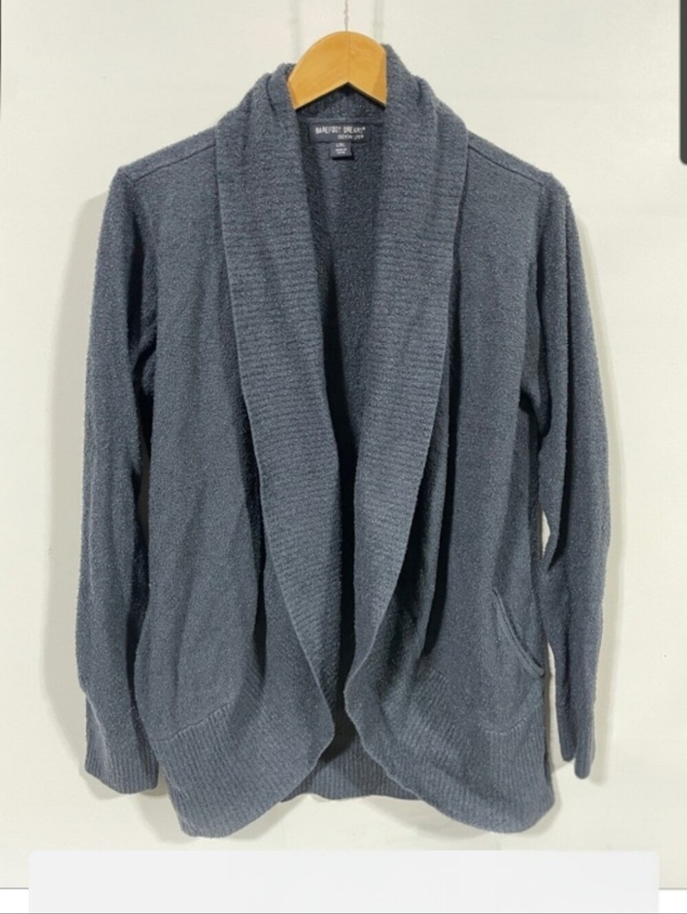 Barefoot Dreams Open-Front Shawl Collar Cardigan, Cozy Chic Lite, Sz L/XL